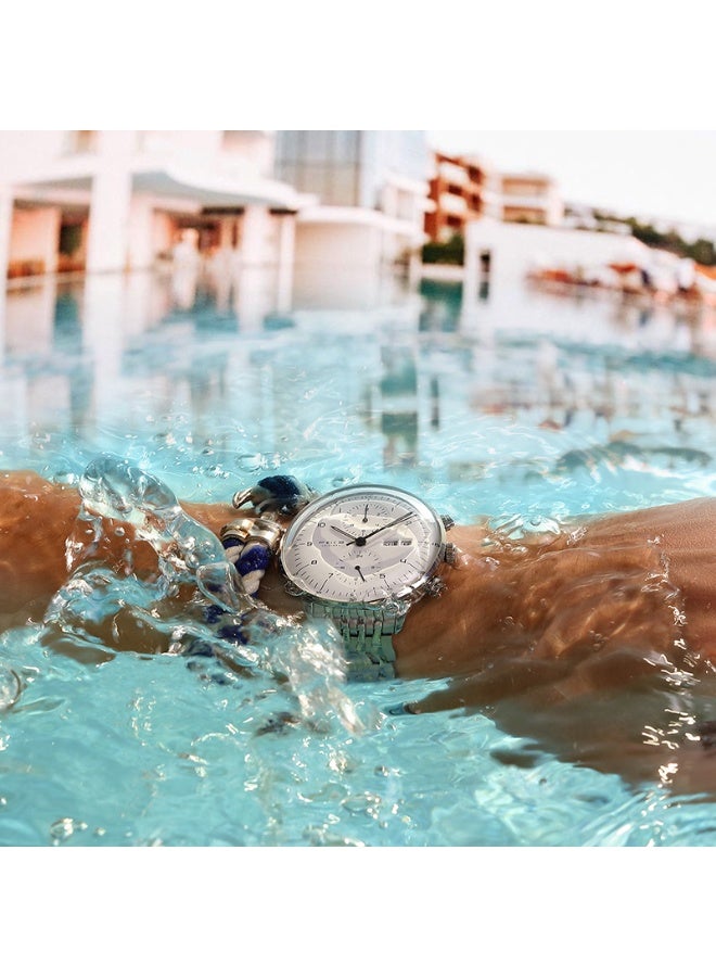 FEICE Men’s Automatic Mechanical Watch with Curved Glass & Stainless Steel Strap for Business and Daily Wear - Image 5